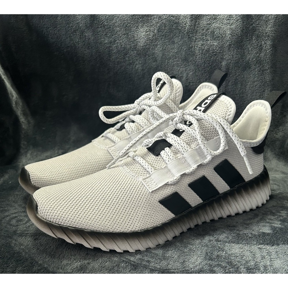 Adidas Kaptir 3.0 White Black Grey Men's Size 11.5 athletic shoes